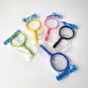 Mini Magnifying Glass Portable Handle Pocket Small Easy Magnifying Glass color - sky 17ea