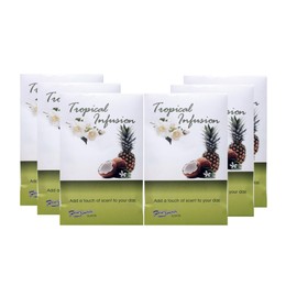 FloralSimplicity Tropical Infusion Scented Sachets (Spring and Summer) 6 Pack - Long Lasting, ECO-Friendly Home Fragrance Perfect for Any Space - Air Freshener - Scents for Rooms & More!
