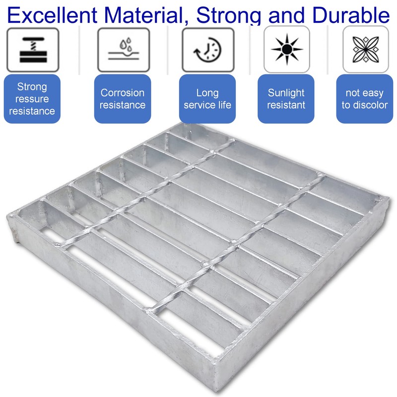 MOSINSBO Galvanized Steel Drain Grate for NDS 9x9 Catch Basin,