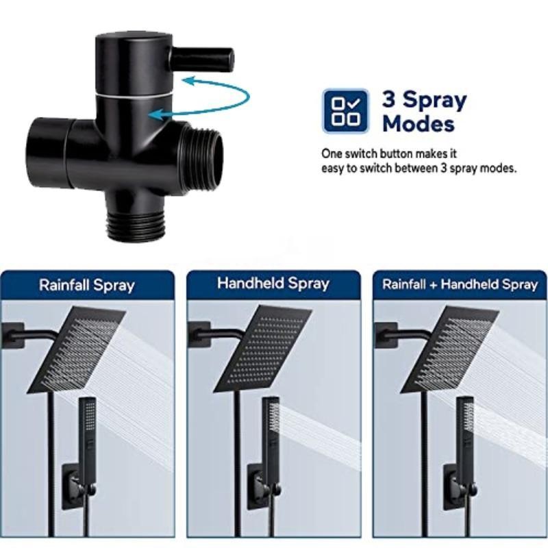 Shower Head Set, 1 Set 6/8 Inch Household Rainfall Shower