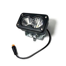 Znddcy Baja Style LED Headlight for Ridstar Q20/Q20 Pro/Q20 Lite/H20/E26/S10, 20W IP67 Waterproof 3-Pin JST Plug-and-Play, 12V-60V Universal for Ebikes, Motorcycles, ATVs