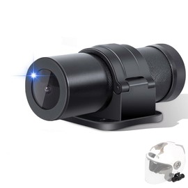 VSYSTO Helmet Camera, WiFi HD 1080P 150° Wide Angle Lens Intelligent Vibration Detection Power on/Off, Starlight Night Vision Waterpoof Bike Motorcycle Helmet Dash Camera, G-Sensor (Black)