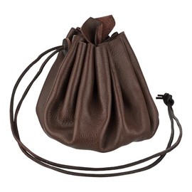 Nappa Leather Bag Choice of Colours and Sizes, brown, Leather pouch