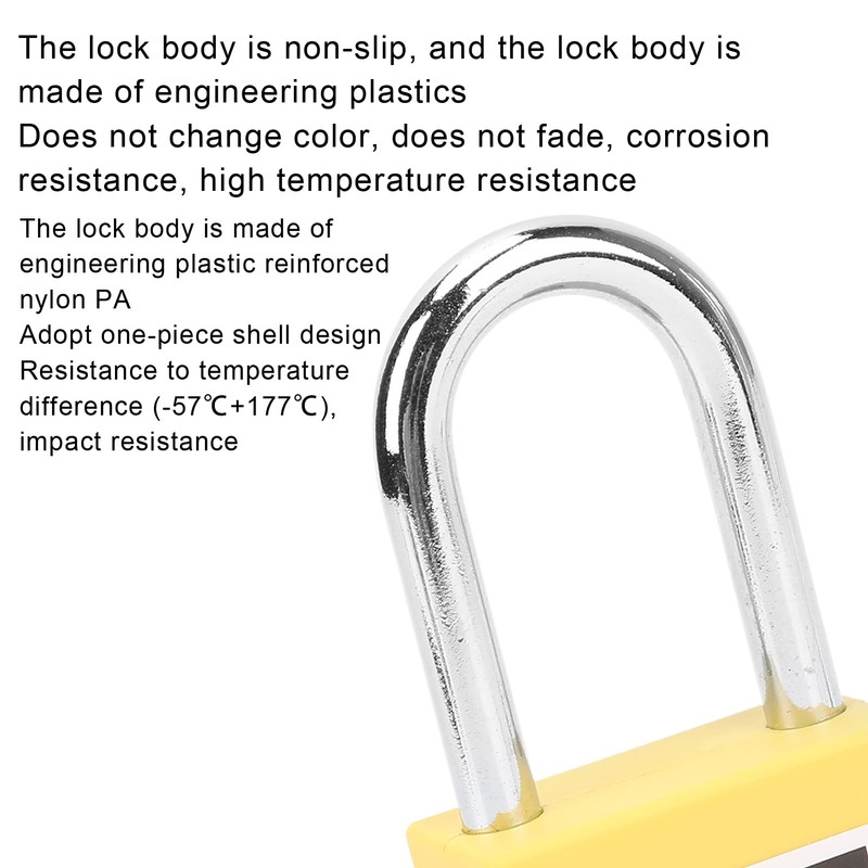 38mm Lockout Lock,Insulation Safety Engineering Loto Padlock for Machinery Manufacturing