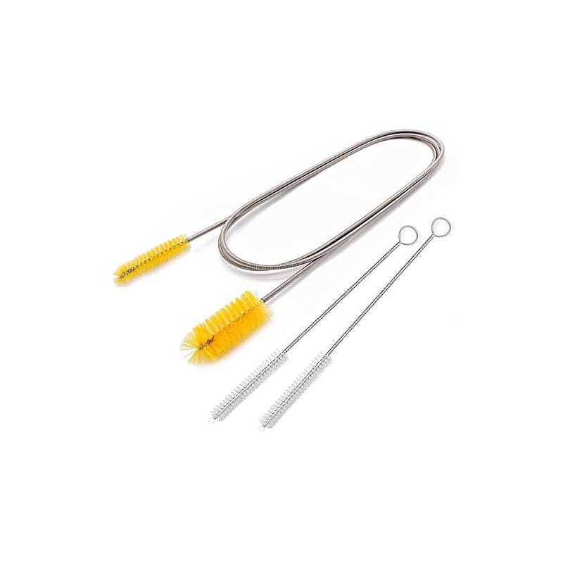 Cepillo de desagüe flexible, limpiador de nailon, manguera elástica de