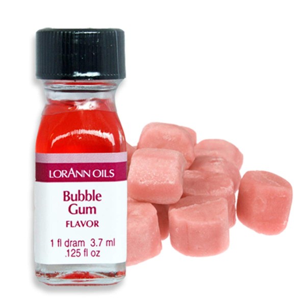 LorAnn Bubble Gum Super Strength Flavor, 1 dram bottle (.0125 fl oz - 3.7ml)