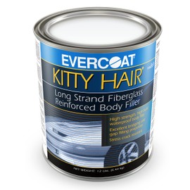 Evercoat Kitty Hair - Long Strand Fiberglass Reinforced Filler for Fiberglass & Sheet Metal - 128 Fl Oz