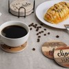 Adorever Coasters for Drinks Absorbent with Holder, 6 Pcs Ceramic