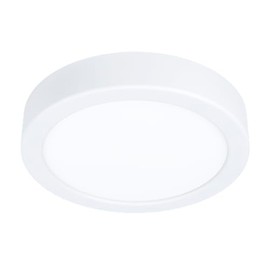 EGLO Idun LED Ceiling Light, Round Ceiling Light, Ceiling Lighting Made of Metal and Plastic in White, Surface-Mounted Light for Office and Kitchen, Neutral White, Diameter 17 cm