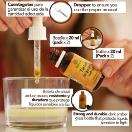 Organic Propolis Tincture - Pack - 2 Bottles 20ml Each Promotes Pharyngeal Wellbeing 100% Natural No Added Gluten 15% Weight/Volume
