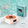 The Waves Vinyl Player, Vinyl Record Player with Water Rib