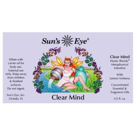 Sun's Eye CLEAR MIND essential oil,VEGAN, aromatherapy,1/2 oz FREE SHIPPING