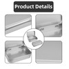 FNSIGHD Small Tins with Lids,Silver Metal Tins with Lids,Rectangular Metal