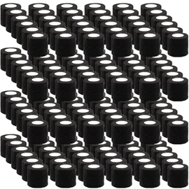 BQTQ 144 Rolls Self Adhesive Bandage Wrap 2 Inch Black Self Adherent Wrap Tape Sticky Bandage Athletic Wrap Self Adhesive Wrap for Sports Vet Wrist Ankle Sprains