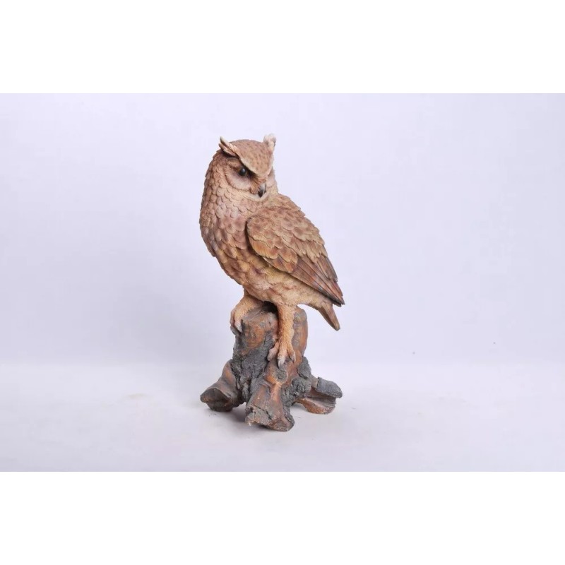 Hi-Line Gift 14.5" H Great Horned Owl Resin Garden Statue