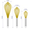 OYV Yellow Silicone Whisk, Professional Whisks For Cooking Non-Scratch, Stainless
