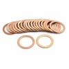 sourcing map Washers Copper Sealing Washers 26 mm Pack of