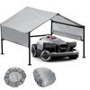 Robot Mower Garage + Waterproof Cover, 32"x30"x26" | Heavy Steel