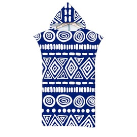 Abia Jaeia Oversized Surf Poncho Changing Robe - Quick-Drying Microfiber Towel with Hood & Pocket, Water-Resistant, Perfect for Beach, Pool, Surfing, & Outdoor Sports Adults Women Men