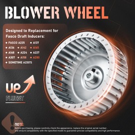 Titaniarm 8710-4358 Blower Wheel Replacement compatible with Fasco Draft Inducers A137 A136 A142 A165 A168 A224 A227 A307 A225 A158 A280, 4-3/4" Dia x 1-3/4" Wide, 5/16" Bore Precision Balanced