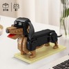 Lynda Cute Animals Dachshund Dog Building Toy for Girls &