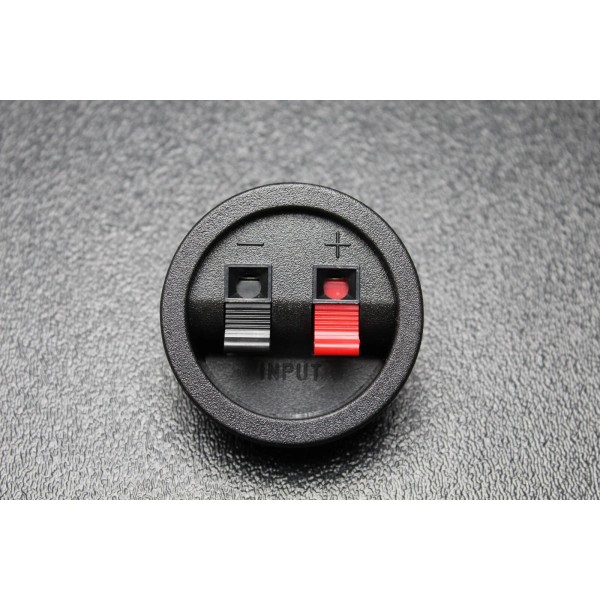 INSTALL BAY (1) CIRCLE SPEAKER JACK TERMINAL CUP COMPRESSION SUBWOOFER