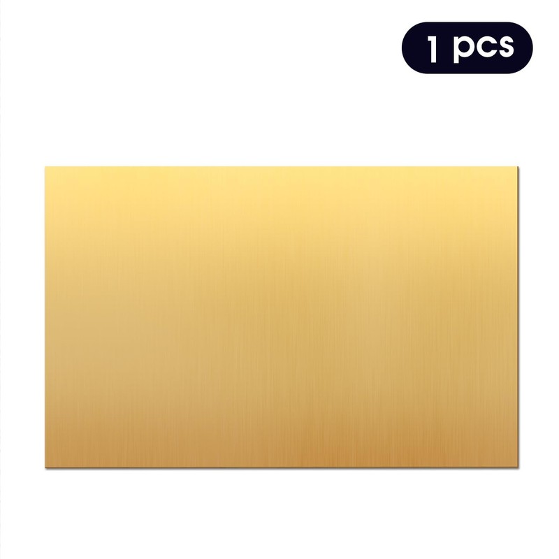 Brass Sheet 1.5mm Thick, 100 x 150mm, 99.9% Pure Brass