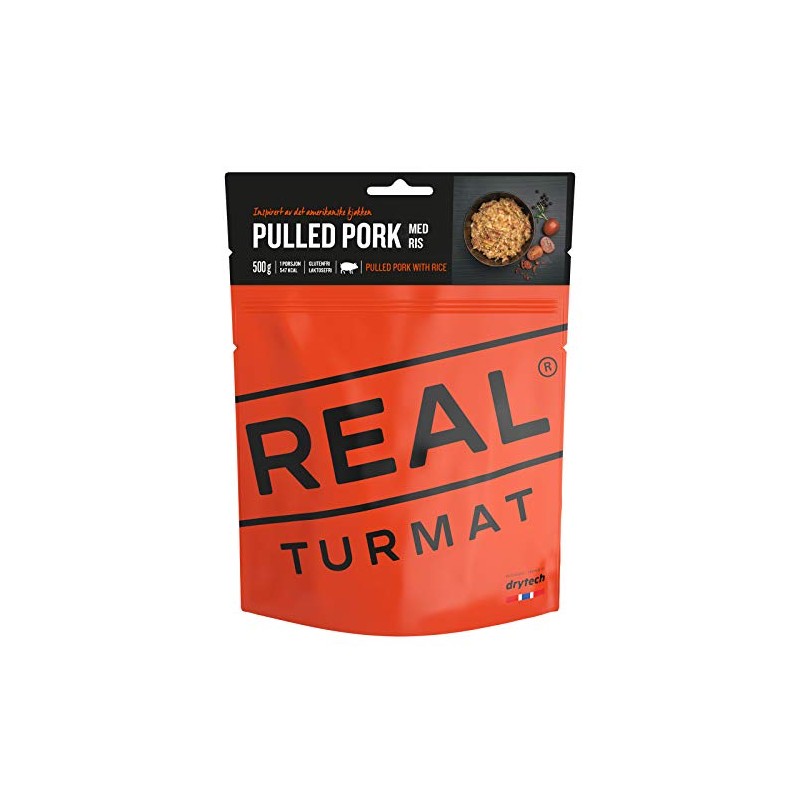 Real Turmat DryTech Outdoor Meal - Pulled Pork with Rice