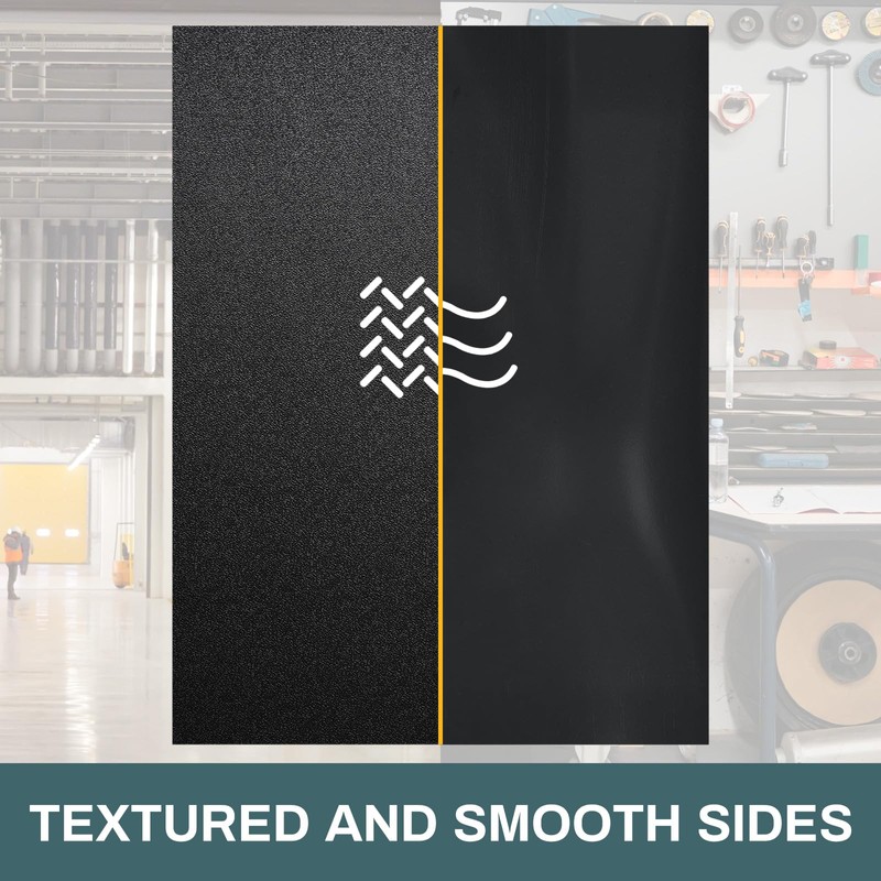 Frienda 1 Pack 36" X 96" X 0.04" ABS Black