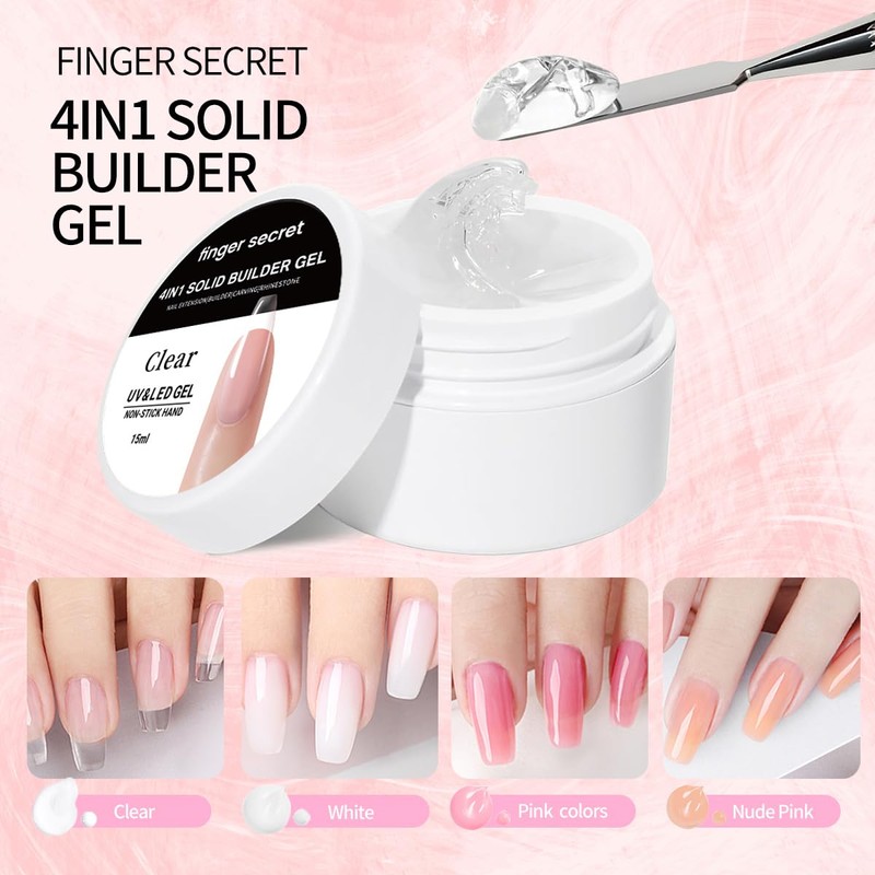 Solid Builder Gel for Nails 3D Nail Gel Sculpting Gel