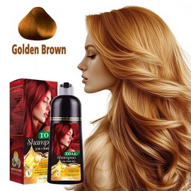 toae Hair Color Shampoo, Hair Dye Shampoo, Instant Grey Hair Coverage, Wine Red, Chestnut Brown, Purple, Perfect Gifts for Women&Men - Color: Gray