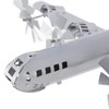 Metal Airplane Windmill Yard Spinner Airplane Wind Stainless Steel Sculpture