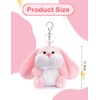 Cute Rabbit Plush Backpack Keychain, Long Ear Rabbit Keychain Wallet