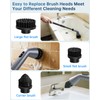 Electric Spin Scrubber, IPX7 Waterproof Dual Speed Cordless Cleaning Brush