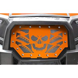 300 Industries Steel Grille Replacement for Polaris RZR 1000 XP & S 900 2014-2018 - Single Piece Powder Coated Spectra Orange - Havoc
