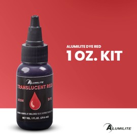 Alumilite Dye Liquid Color Tint Red (1 oz) Highly Concentrated Colorant or Pigments for Casting Resins, Epoxy Coating, and Urethane | Used in Coloring Clear, Translucent, Opaque Color Arts & Crafts