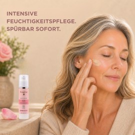 Face Cream 50 ml for Dry & Sensitive Skin with Rose Complex & Hyaluronic Acid - Anti Wrinkle Moisturising Cream by Rosense, Ecocert Natural Cosmetics Certified, Vegan & Dermatologically Tested
