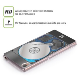 Head Case Blue Hard Disk Drives Soft Gel Case for Sony Mobile Phones. 1, blue