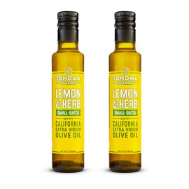 Sonoma Gourmet: Lemon Oil Flavored Olive Oil | 100% California Extra Virgin Olive Oil | 8.5 FL OZ (8.5FL OZ (Pack of 2)