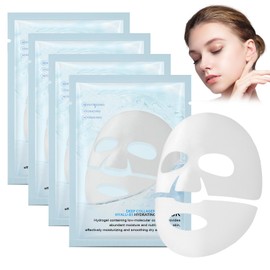 4 Pieces of Collagen Face Mask,Collagen Mask,Bio Collagen Face Mask,Multiple Active Ingredients,Deep Hydration,Improve Skin Condition,Suitable for All Skin Types