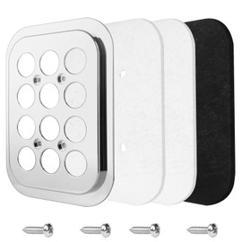 Cab Fresh Air Filter for Kenworth W900 & T800 Accessories, Fits T600 T450 W800 T600B W900L (1986-Present) - Chrome 2-Layer Replacement Replaces CF19501C