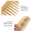 Baluue Natural Bamboo Wooden Hair Brush Set Wide Tooth Prevent