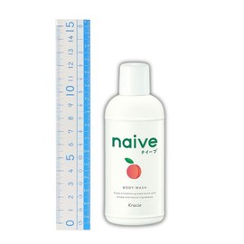 [Set of 3] Naive Body Soap, Liquid Peach Leaf (2.8 fl oz (80 ml) x 3 Pieces, Travel, Convenient Travel Size