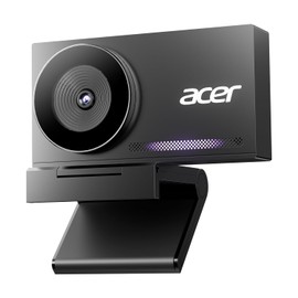acer Cámara web 4K para PC/Mac con sensor Sony de 1/2 pulgadas, enfoque automático PDAF, 2 micrófonos de reducción de ruido, cubierta de privacidad, ligera, aleación de aluminio de enfriamiento rápido