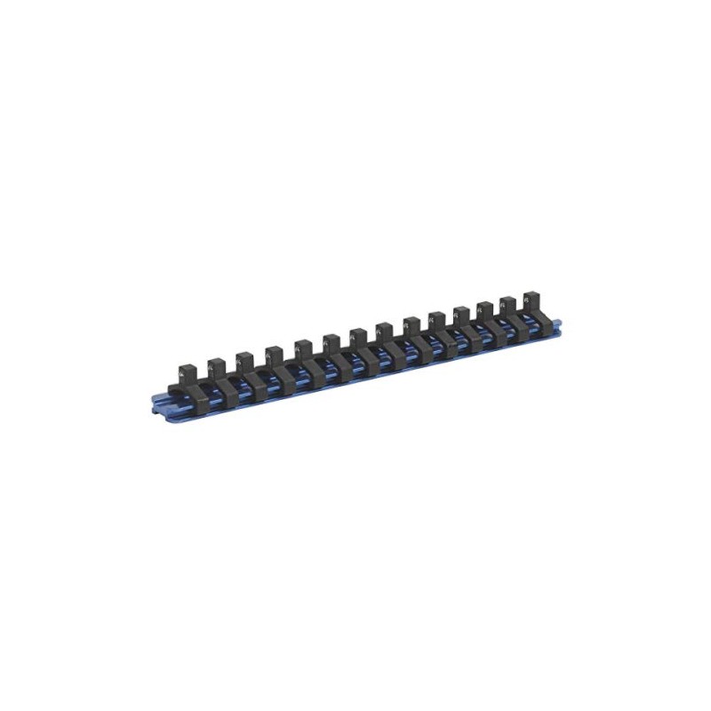 Sealey Sr1414 Socket Retaining Rail with 14 Clips Aluminium 1/4Sq