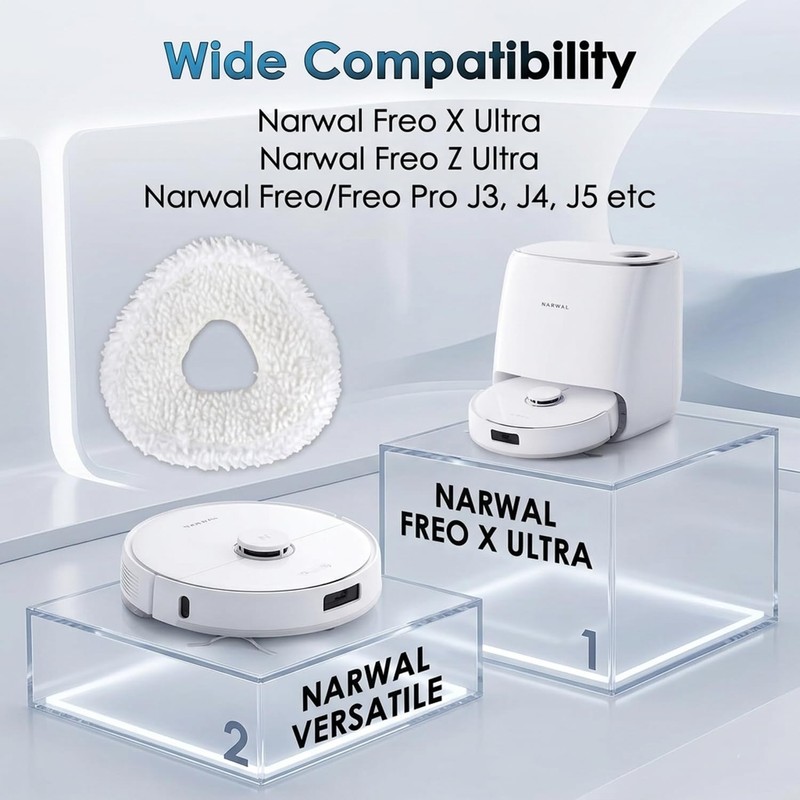 8 Pack Replacement Mop Pads for Narwal Series