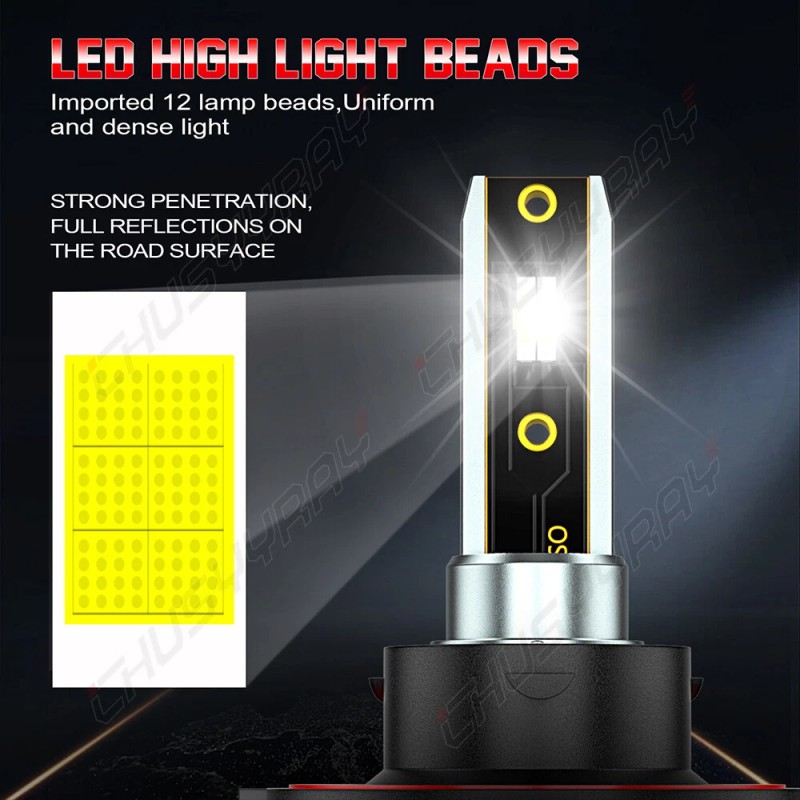 CHUSYYRAY For Ford Escape 2008-2012 4x Combo LED Headlight High