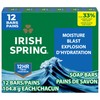 Irish Spring Moisture Blast Deodorant Bar Soap for Men, 12