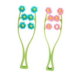 Mikinona Arm Massagers Flower-shape Thin Face Rollers Multipurpose Massage Random Color