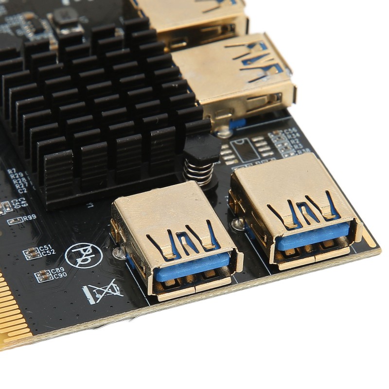 PCI‑E Riser Card PCI‑E X4 1 to 4 PCI Express